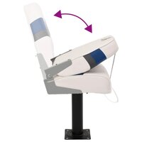 4-delige Bootstoelenset met hoge rugleuning inklapbaar 9