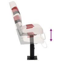 2-delige Bootstoelenset met hoge rugleuning inklapbaar 9