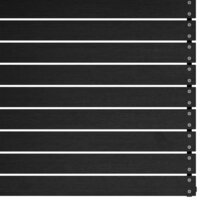 2-delige Loungeset massief grenenhout zwart 6