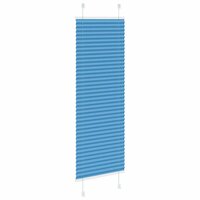 Pliss&eacute; rolgordijn 40x100 cm stofbreedte 39,4 cm polyester blauw 4