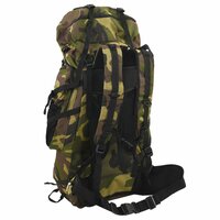 Wandelrugzak 80 L camouflage oxford stof groen 3