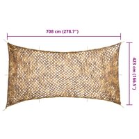 Camouflagenet met opbergzak 708x423 cm zandkleurig 7