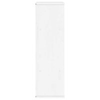 Bijzetkast met lade ODDA 40x24x79 cm massief grenenhout wit 7