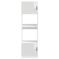 Ovenkasten 2 st Lucca bewerkt hout glanzend wit 4