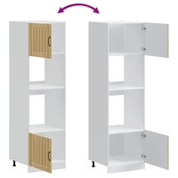 Ovenkasten 2 st Lucca bewerkt hout sonoma eikenkleurig 8