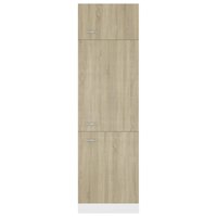 Koelkastkast 60x57x207 cm bewerkt hout sonoma eikenkleurig 5