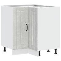 Keuken hoekonderkast Lucca bewerkt hout betongrijs 2