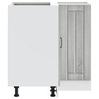 Keuken hoekonderkast Lucca bewerkt hout grijs sonoma eiken 7