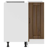 Keuken hoekonderkast Lucca bewerkt hout bruin eikenkleur 7