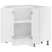 Keuken hoekonderkast &quot;Porto&quot; bewerkt hout betongrijs 6