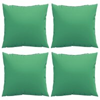 Bankkussens 4 st 40x40 cm stof groen 4