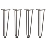 Haarspeld tafelpoten 4 st 42 cm massief staal naturel 2