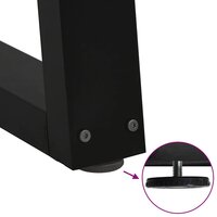 Eettafelpoten 2 st V-vormig 30x(30-31,3) cm staal zwart 9