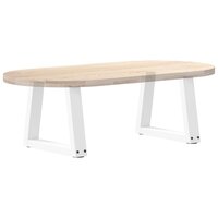 Eettafelpoten 2 st V-vormig 30x(30-31,3) cm staal wit 8