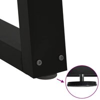 Eettafelpoten 2 st V-vormig 70x(30-31,3) cm staal zwart 9