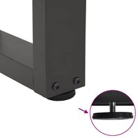 Eettafelpoten 2 st V-vormig 30x(30-31,3) cm staal antraciet 9