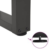 Eettafelpoten 2 st V-vormig 40x(30-31,3) cm staal antraciet 9