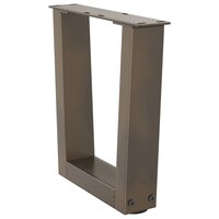 Eettafelpoten 2 st V-vormig 40x(30-31,3) cm staal naturel 4