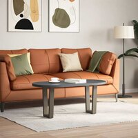 Eettafelpoten 2 st V-vormig 28x(42-43,3) cm staal naturel 2