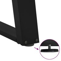 Salontafelpoten 2 st U-vormig 38x(42-43) cm staal zwart 9