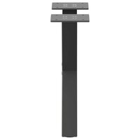 Salontafelpoten 2 st X-vormig 30x(30-31) cm staal antraciet 5