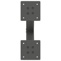 Salontafelpoten 2 st X-vormig 30x(30-31) cm staal antraciet 6