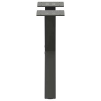 Salontafelpoten 2 st X-vormig 37x(30-31) cm staal antraciet 5