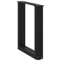 Salontafelpoten 2 st U-vormig 38x(42-43) cm staal zwart 4