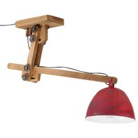 Plafondlamp 25 W E27 105x30x65-108 cm verweerd rood 2