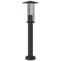 Vloerlamp voor buiten 3 st 60 cm roestvrij staal zwart 6