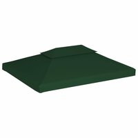 Vervangend tentdoek prieel 310 g/m&sup2; 3x4 m groen 2