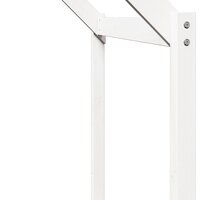 Kinderbedhuisje 203x95,5x142 cm massief grenenhout wit 7