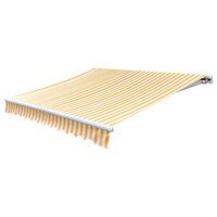 Luifeldoek 500x300 cm canvas oranje en wit  2