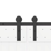 Doos met onderdelen voor schuifdeur 366 cm staal zwart 9