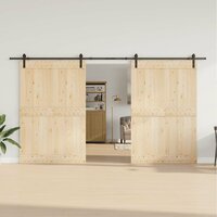 Doos met onderdelen voor schuifdeur 400 cm staal zwart 3