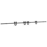 Doos met onderdelen voor schuifdeur 400 cm staal zwart 2
