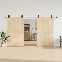 Doos met onderdelen voor schuifdeur 400 cm staal zwart 3