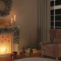 LED-kerstboom 80 LEDs warm wit 120 cm 2
