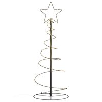 LED-kerstboom 80 LEDs warm wit 120 cm 7