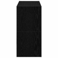 Schoenenrekken 2 st stapelbaar 60x30x30,5 cm zwart eikenkleurig 5