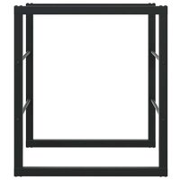 Haardhoutrek 55x30x61 cm staal zwart 4