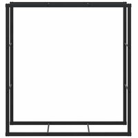 Haardhoutrek 110x30x116 cm staal zwart 4