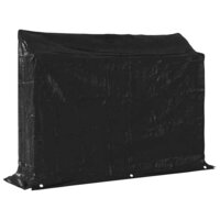 Haardhoutrek met regenhoes 151x40,5x110,5 cm staal 8