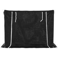 Haardhoutrek met regenhoes 150,5x100,5x110,5 cm staal 4