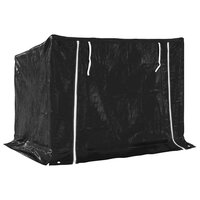 Haardhoutrek met regenhoes 150,5x100,5x110,5 cm staal 5