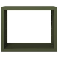 Haardhoutrek 100x40x80 cm staal groen 4