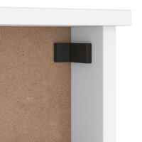 Wandkapstok SANDNES wit 87x12x35 cm massief grenenhout 8