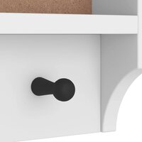 Wandkapstok SANDNES wit 87x12x35 cm massief grenenhout 9