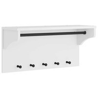 Wandkapstok SANDNES wit 87x30x42 cm massief grenenhout 2