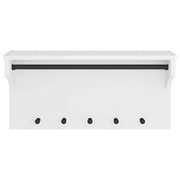 Wandkapstok SANDNES wit 87x30x42 cm massief grenenhout 3